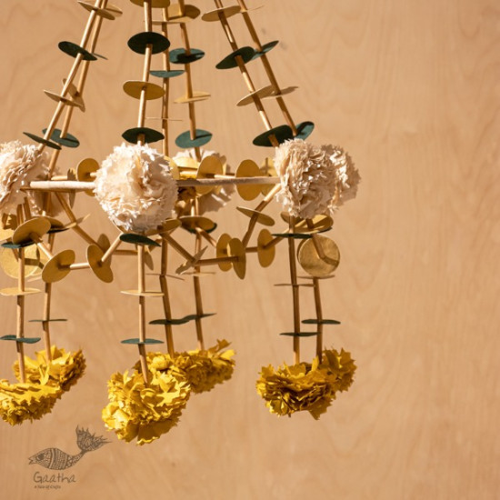 designer decorative Marigold flower hanging jhoomar