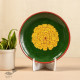 designer decorative Genda Phool Jaipur Pottery, Wall decor & Serving Platters - White