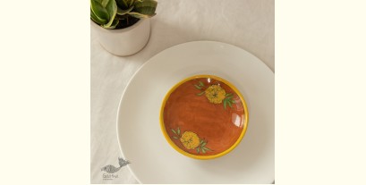 Senses Play ▣ Genda Phool Jaipur Pottery ▣ Wall decor & Serving Platters - Yellow ▣ 29