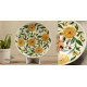 designer decorative Genda Phool Jaipur Pottery, Wall decor & Serving Platters - White