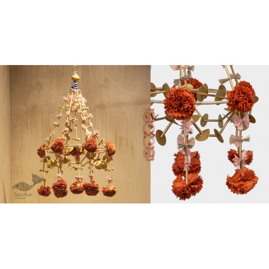 designer decorative Marigold flower hanging jhoomar