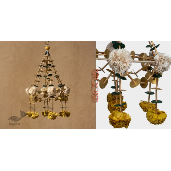 designer decorative Marigold flower hanging jhoomar