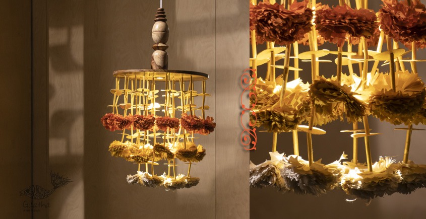 designer decorative Marigold flower hanging light lamp