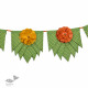 designer decorative flower hanging Toran Zic Zac with Side Latkan