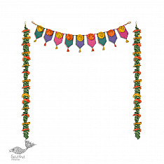 Senses Play ▣ Banana Fiber Paper - Genda Kutch Toran