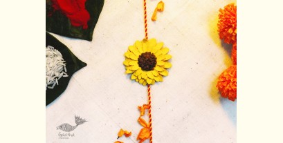 Sibling Bond ▣  "Sunflower" Handmade Phool Rakhi
