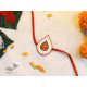 designer handmade fiber paper Rakhi