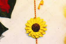 Sibling Bond ▣  "Sunflower" Handmade Phool Rakhi