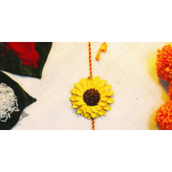 Sibling Bond ▣  "Sunflower" Handmade Phool Rakhi