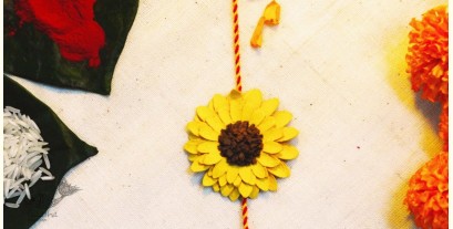 Sibling Bond ▣  "Sunflower" Handmade Phool Rakhi