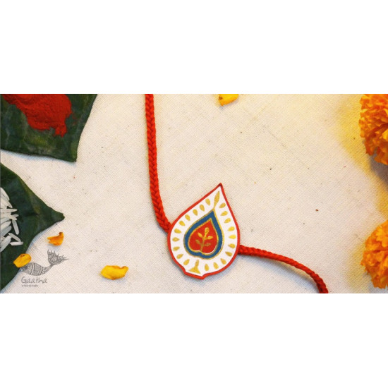 designer handmade fiber paper Rakhi