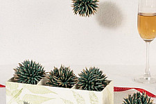 Senses Play ▣ Handmade Banana Fiber Paper ▣ Christmas Decoration - Green ▣ 41