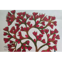 Gond Tribal Painting - Ox (11" x 14")