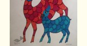 Deer-Family - tribal gond painting - paper sheet