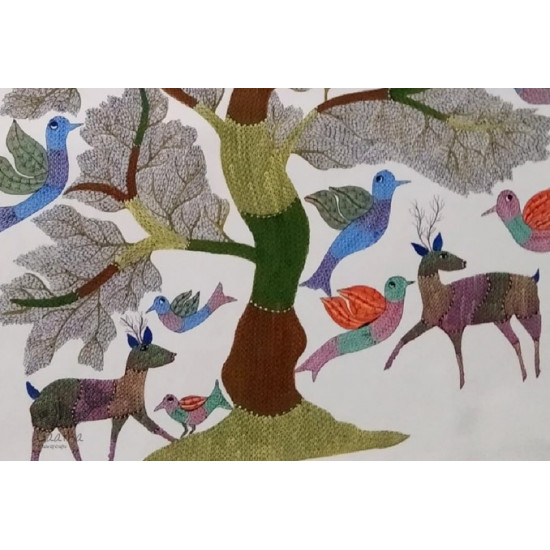 tribal gond painting- Tree