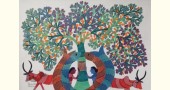 tribal gond painting- Cow