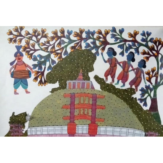 tribal gond painting- Festival Celebration