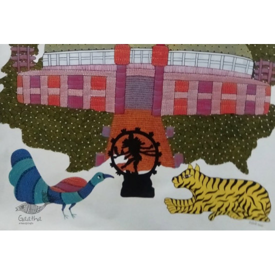 tribal gond painting- Festival Celebration