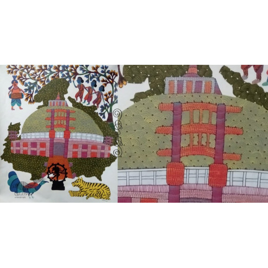 tribal gond painting- Festival Celebration