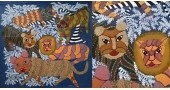 tribal gond painting-Lion