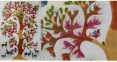 tribal gond painting of tree and deers