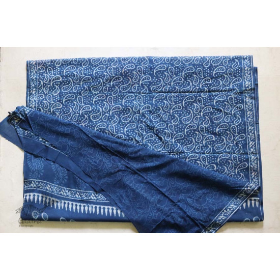 अश्विन ✻ Indigo Dabu ✻ Cotton Saree - 18