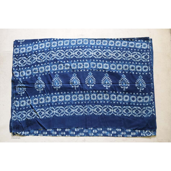 अश्विन ✻ Indigo Dabu ✻ Cotton Saree - 19