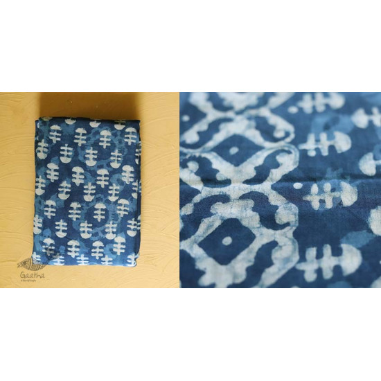 अश्विन ✻ Indigo Dabu ✻ Cotton Saree - 19