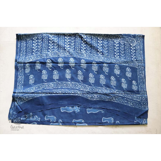 अश्विन ✻ Indigo Dabu ✻ Cotton Saree - 20