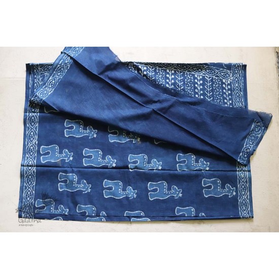 अश्विन ✻ Indigo Dabu ✻ Cotton Saree - 20