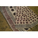 shop dabu hand block printed cotton saree- Bird Motif Printed