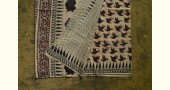 shop dabu hand block printed cotton saree- Bird Motif Printed