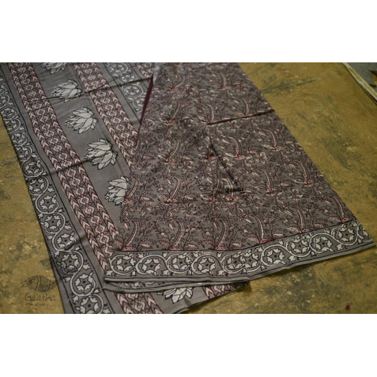 shop dabu hand block printed cotton saree