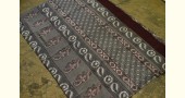 shop dabu hand block printed cotton saree - Butterfly motif 