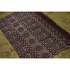 Saanjhh . साँझ | Block Printed Cotton Dabu Saree - Flower Motif