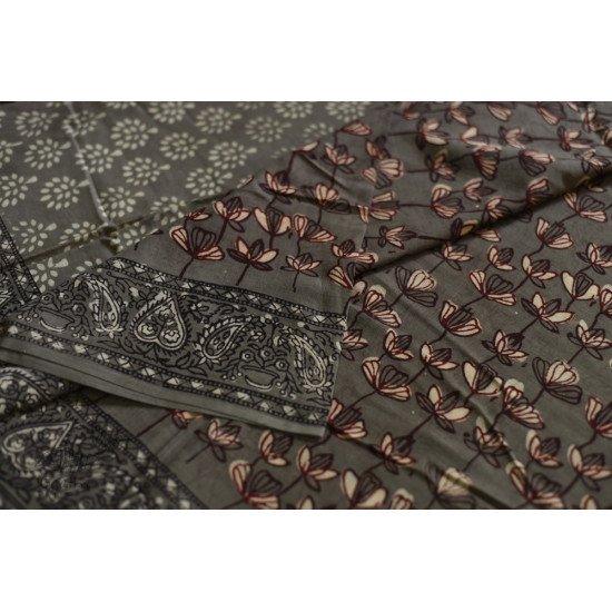 shop dabu hand block printed cotton saree