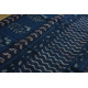 shop Dabu Block Printed Cotton Saree in Indigo Color