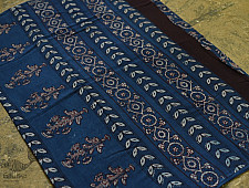 Saanjhh . साँझ | Dabu Block Printed Indigo Cotton Saree 