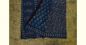 shop dabu hand block printed cotton saree indigo