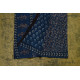 shop dabu hand block printed cotton saree indigo