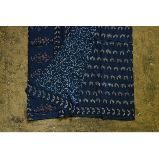 shop dabu hand block printed cotton saree