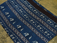 Saanjhh . साँझ | Block Printed Cotton Dabu Saree - Kamal Block