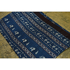 Saanjhh . साँझ | Block Printed Cotton Dabu Saree - Kamal Block