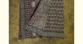 shop dabu hand block printed cotton saree Brown