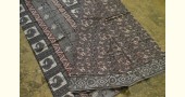 shop dabu hand block printed cotton saree Peacock Pallu Motif