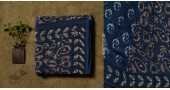 shop dabu hand block printed cotton saree indigo