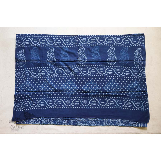 अश्विन ✻ Indigo Dabu ✻ Cotton Saree - 21