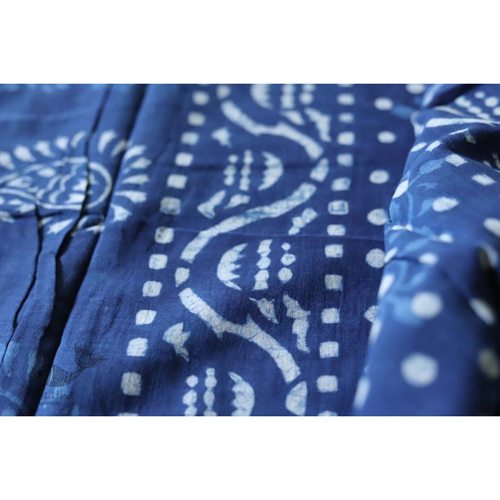 अश्विन ✻ Indigo Dabu ✻ Cotton Saree - 21