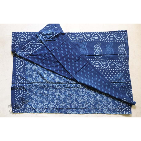 अश्विन ✻ Indigo Dabu ✻ Cotton Saree - 21