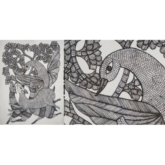 Gond art india - bird